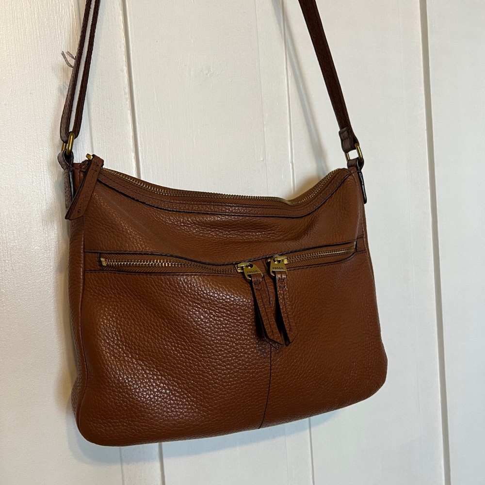 Fossil Crossbody Purse in Camel